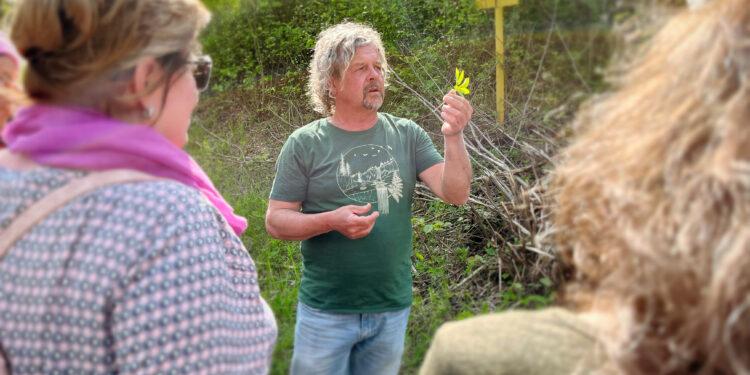 Wanderbegleiter und Kräuterexperte Thomas Neumayr berichtete über die verschiedenen Möglichkeiten der Verwendung von Wildkräutern.