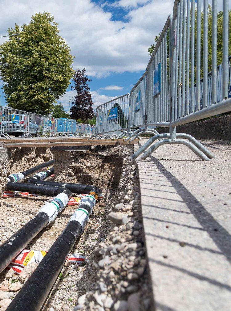 Sperre notwendig, denn Wärme muss gesichert sein