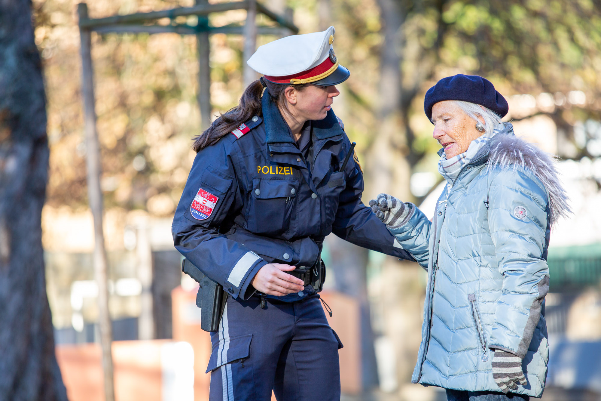 Die Polizei wir im bild