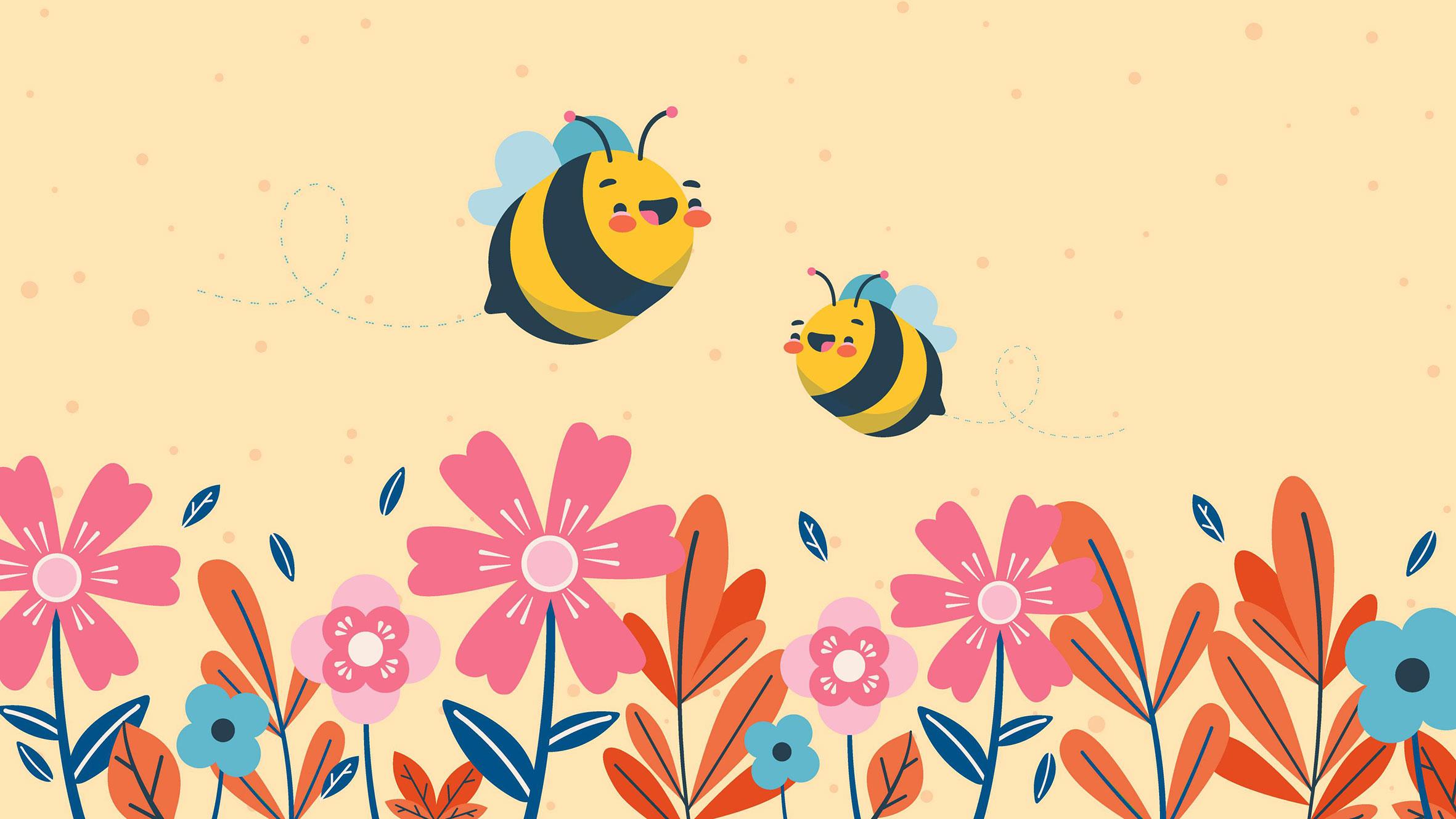 Von Bienen und Blumen wir im bild