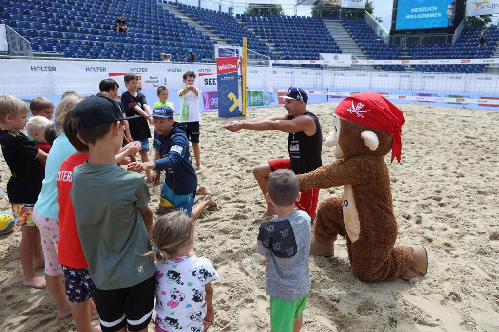 Workshop für Kinder beim PRO Beach Battle MASTERS presented by HOLTER