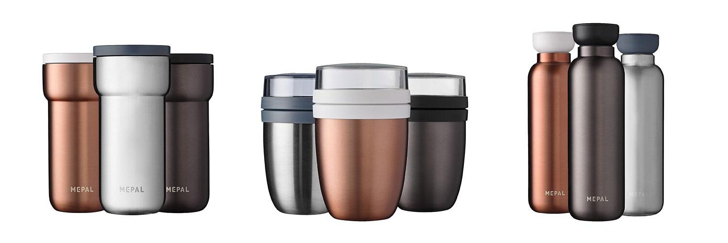 Mepal Thermo-Lunchpot Ellipse und Mepal Thermobecher Ellipse Farben