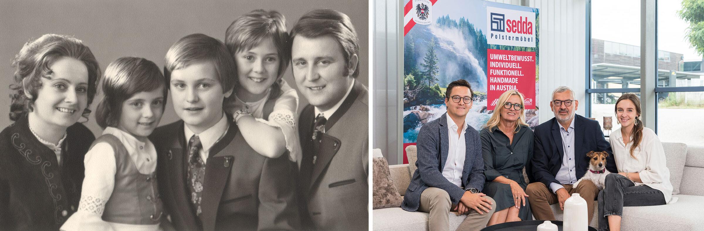 1972 Familie Thalermaier und 2024 Familie Ragailler