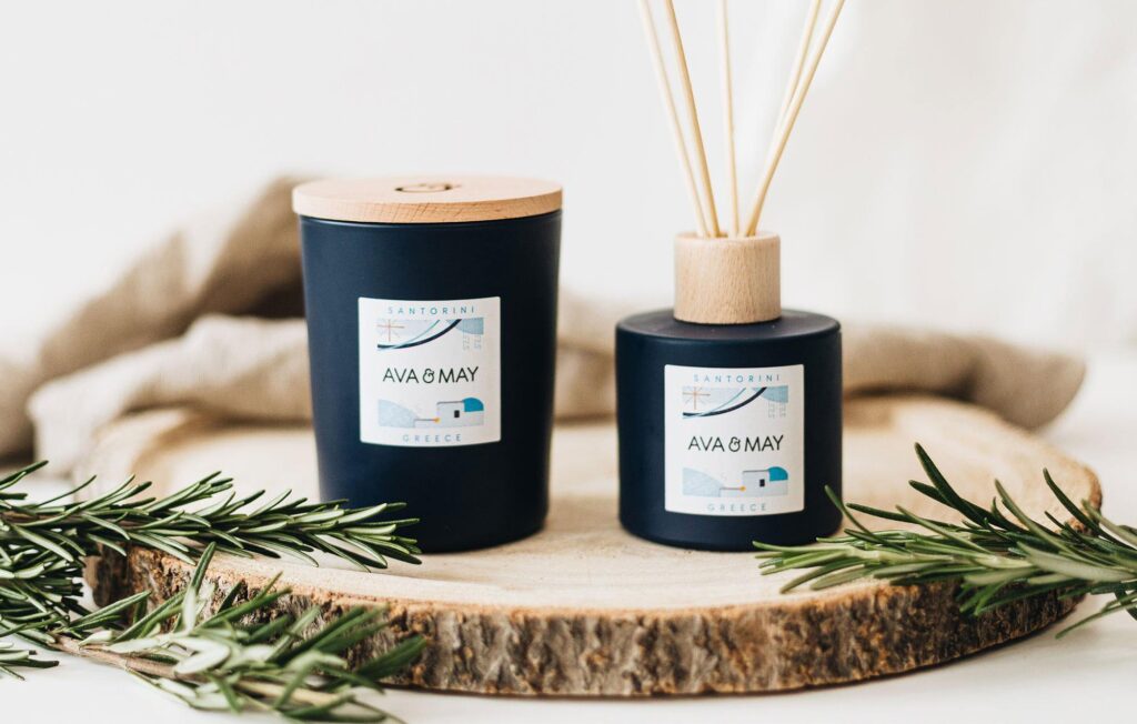 Santorini Home Fragrance Set von AVA & MAY